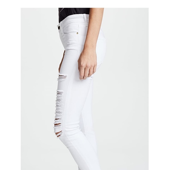Frame Le Rip Color Skinny Jeans In Blanc, Size 26! - Picture 4 of 6